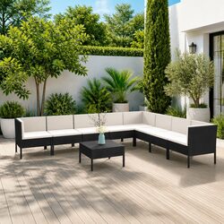 Elevate Your Outdoor Space with a 9-Piece Lounge Set