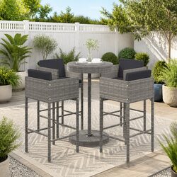 Elevate Your Outdoor Space with this 5 Piece Bar Set