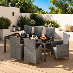 Transform Your Outdoor Space with This 7 Piece Dining Set