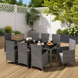 Transform Your Outdoor Space with 9-Piece Dining Set