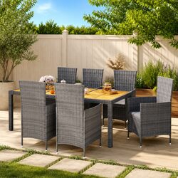 Enhance Your Garden with This Stylish 7-Piece Dining Set