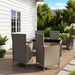 Transform Your Outdoor Space with This 5-Piece Dining Set