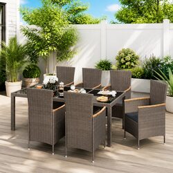 Elevate Your Outdoor Space with This 7-Piece Dining Set