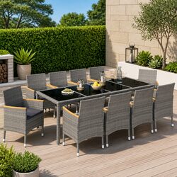 Elevate Your Outdoor Space with 11 Piece Dining Set