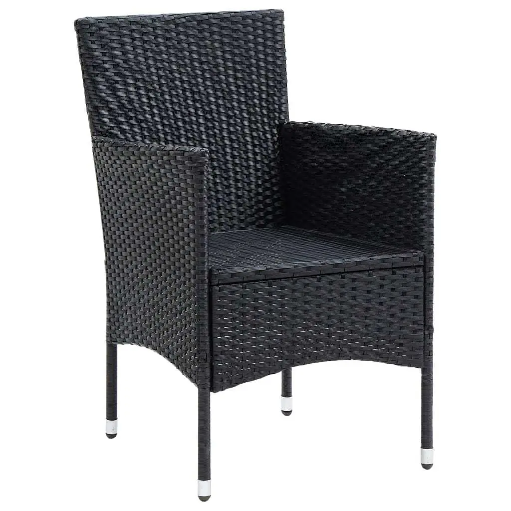 7 Piece Outdoor Dining Set Garden Patio Furniture Weather-resistant PE Rattan Chairs Table