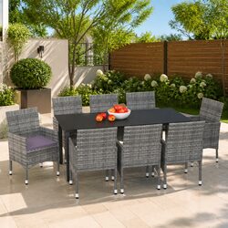 Enhance Your Outdoor Space with 9-Piece Dining Set