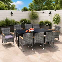 Enhance Your Outdoor Space with Our 9 Piece Dining Set