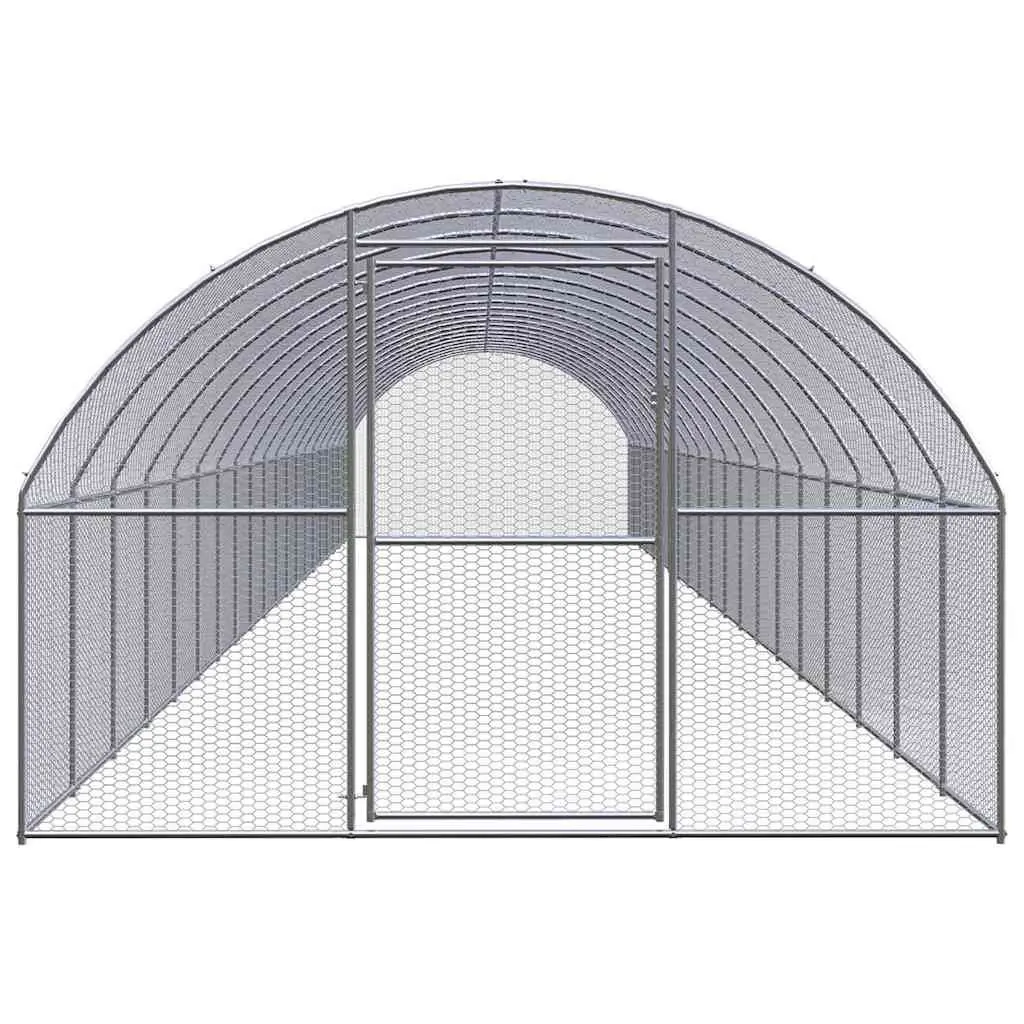 Outdoor Chicken Coop Run Enclosure 3x20x2m Galvanised Steel Wire Mesh