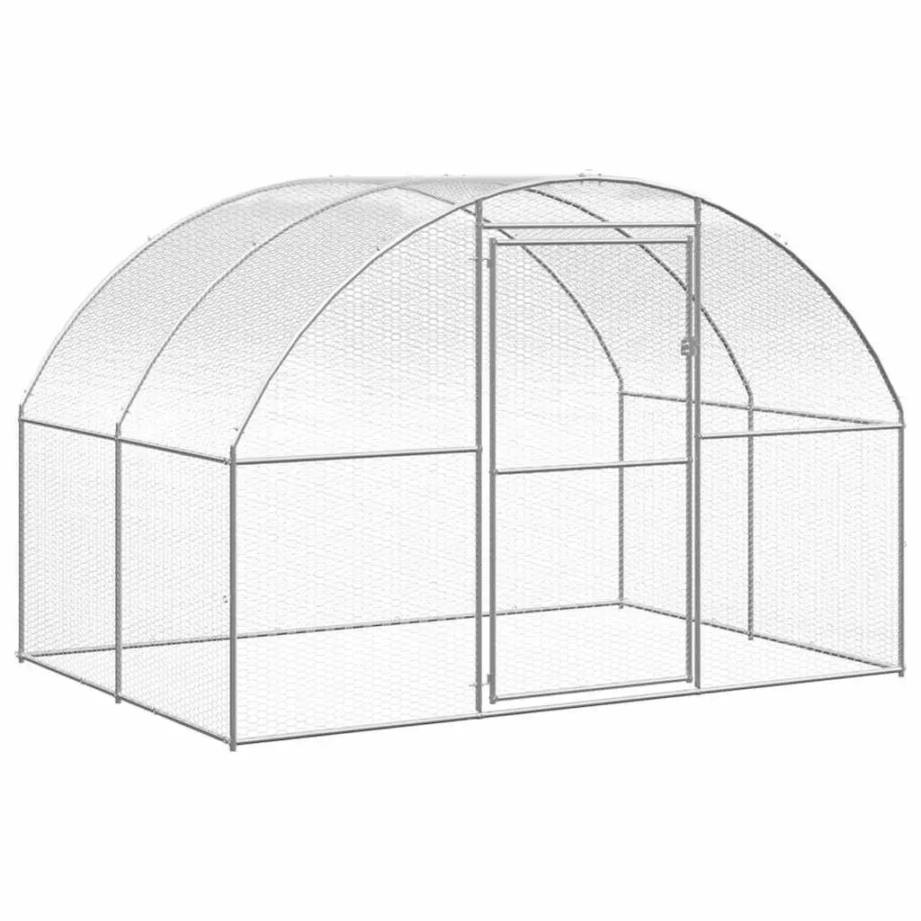 Outdoor Chicken Coop Run Enclosure 3x20x2m Galvanised Steel Wire Mesh