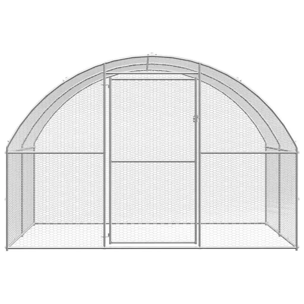 Outdoor Chicken Coop 3x10x2m Galvanised Steel Poultry Run Enclosure