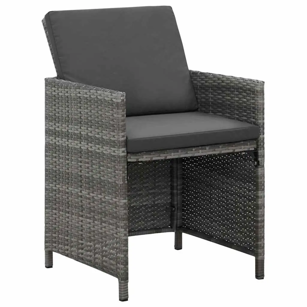 Garden Dining Set 9 Piece Outdoor Furniture Weather-resistant PE Rattan Chairs Table with Cushions