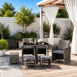 Elevate Your Outdoor Space with a 9 Piece Garden Dining Set