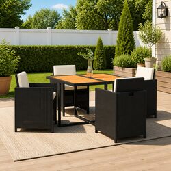 Transform Your Outdoor Area with a 5 Piece Dining Set