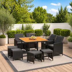 Elevate Your Outdoor Space with 9-Piece Dining Set