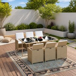 Transform Your Outdoor Space with This 7 Piece Dining Set