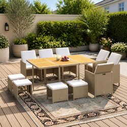 Elevate Your Outdoor Space with 11-Piece Dining Set