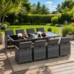 Transform Your Outdoor Space with 9 Piece Dining Set
