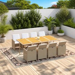 Elevate Your Outdoor Space with This 9-Piece Dining Set