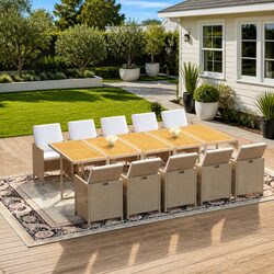 Enhance Your Patio with an Elegant 11-Piece Dining Set