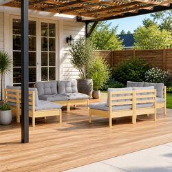 Enhance Your Outdoor Space with an 8-Piece Lounge Set