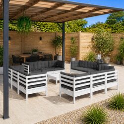 Elevate Your Outdoor Space with Our 13-Piece Lounge Set