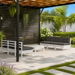 Comfortable 7-Piece Outdoor Lounge Set with Cushions