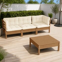 Transform Your Outdoor Space with This 4-Piece Lounge Set