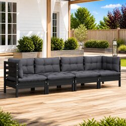 Outdoor Patio Furniture 4-Piece Garden Lounge Set