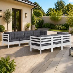 Transform Your Outdoor Area with 8 Piece Lounge Set