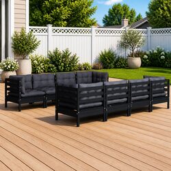 Elevate Your Outdoor Space with a 9 Piece Lounge Set