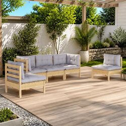 Transform Your Outdoor Space with a 5 Piece Lounge Set