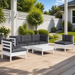 Transform Your Outdoor Space with 6 Piece Lounge Set