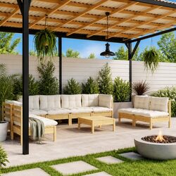 Transform Your Outdoor Space with 9 Piece Lounge Set
