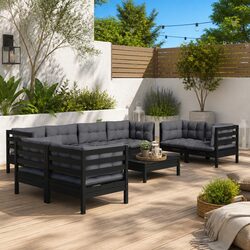 Elevate Your Outdoor Space with This 9 Piece Lounge Set