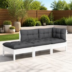Versatile Outdoor Lounge Set: 3 Piece with Cushions