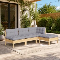 Enhance Your Outdoor Space with This 4 Piece Garden Lounge Set