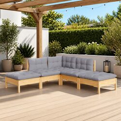 Elevate Your Outdoor Space with 5 Piece Lounge Set
