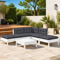 Elevate Your Outdoors with 6 Piece Garden Lounge Set