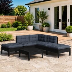 Enhance Your Outdoor Space with This 6-Piece Lounge Set