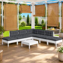 Transform Your Outdoor Space with 8 Piece Lounge Set