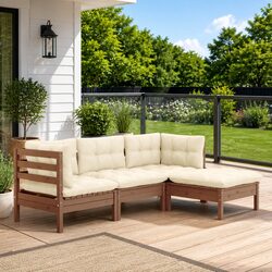 Elevate Your Outdoor Space with This 4-Piece Lounge Set