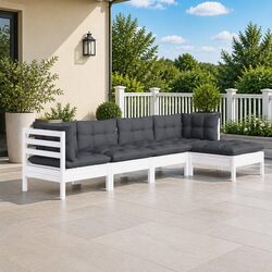 Enhance Your Outdoor Space with 5-Piece Lounge Set