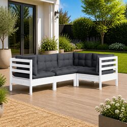Transform Your Outdoor Space with a 4-Piece Lounge Set