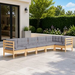 Transform Your Outdoor Space with This 6 Piece Lounge Set
