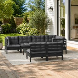 Transform Your Outdoor Space with 8-Piece Lounge Set
