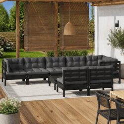 Transform Your Outdoor Space with 9-Piece Lounge Set
