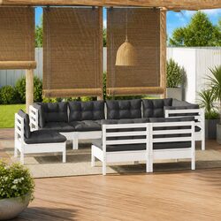Modular 8 Piece Outdoor Lounge Furniture for Stylish Spaces