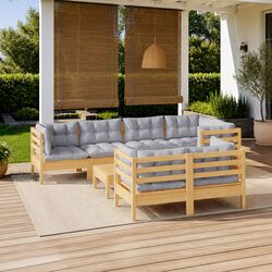 Enhance Your Outdoor Space with This 8 Piece Lounge Set