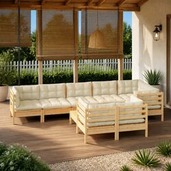 Enhance Your Outdoor Space with a 9 Piece Lounge Set