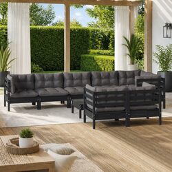 Elevate Your Outdoor Space with this 9-Piece Lounge Set